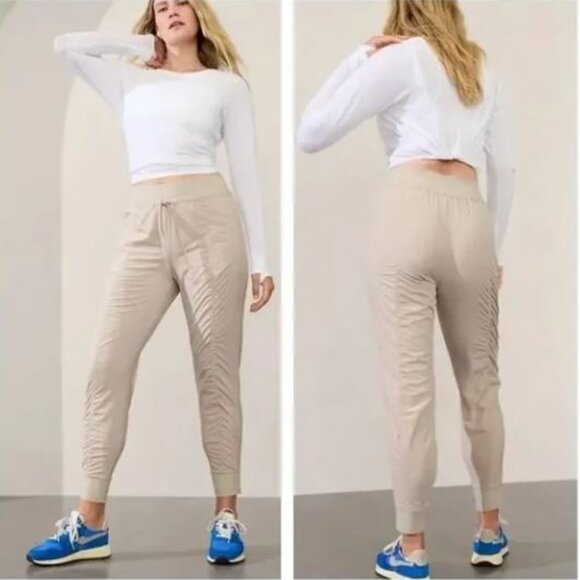 Athleta Attitude Mid Rise Joggers- NWT - Size 4 Petite - Color:Abalone - Picture 5 of 5